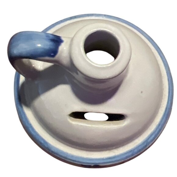 Vintage Louisville Stoneware Jug Bank W/ Handle "Saving For A Rainy Day" Ceramic - Picture 3 of 6